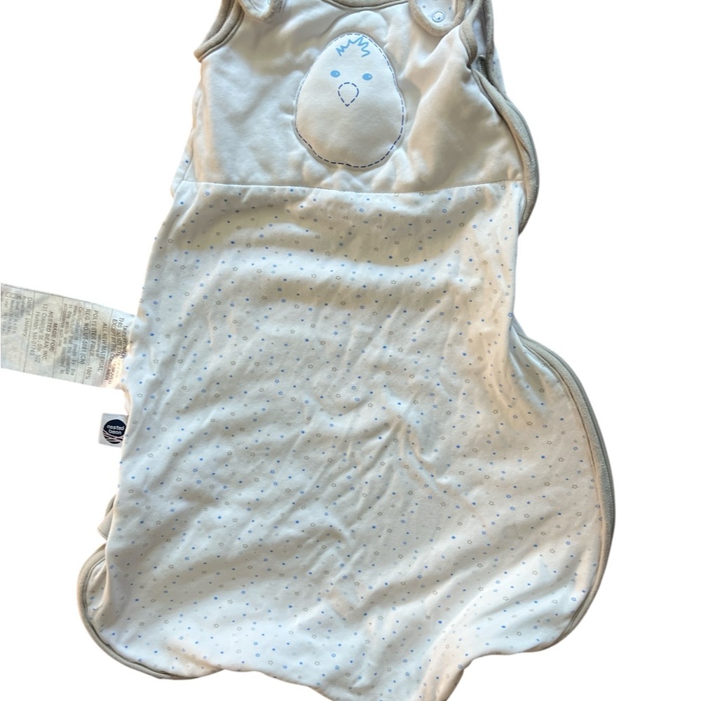 Nested Bean Cream and Blue Kids One Piece